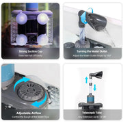 Aquarium Six in One Filter Reverse Air Lift Suction Aeration Wave Maker System V528-FILTER-230588