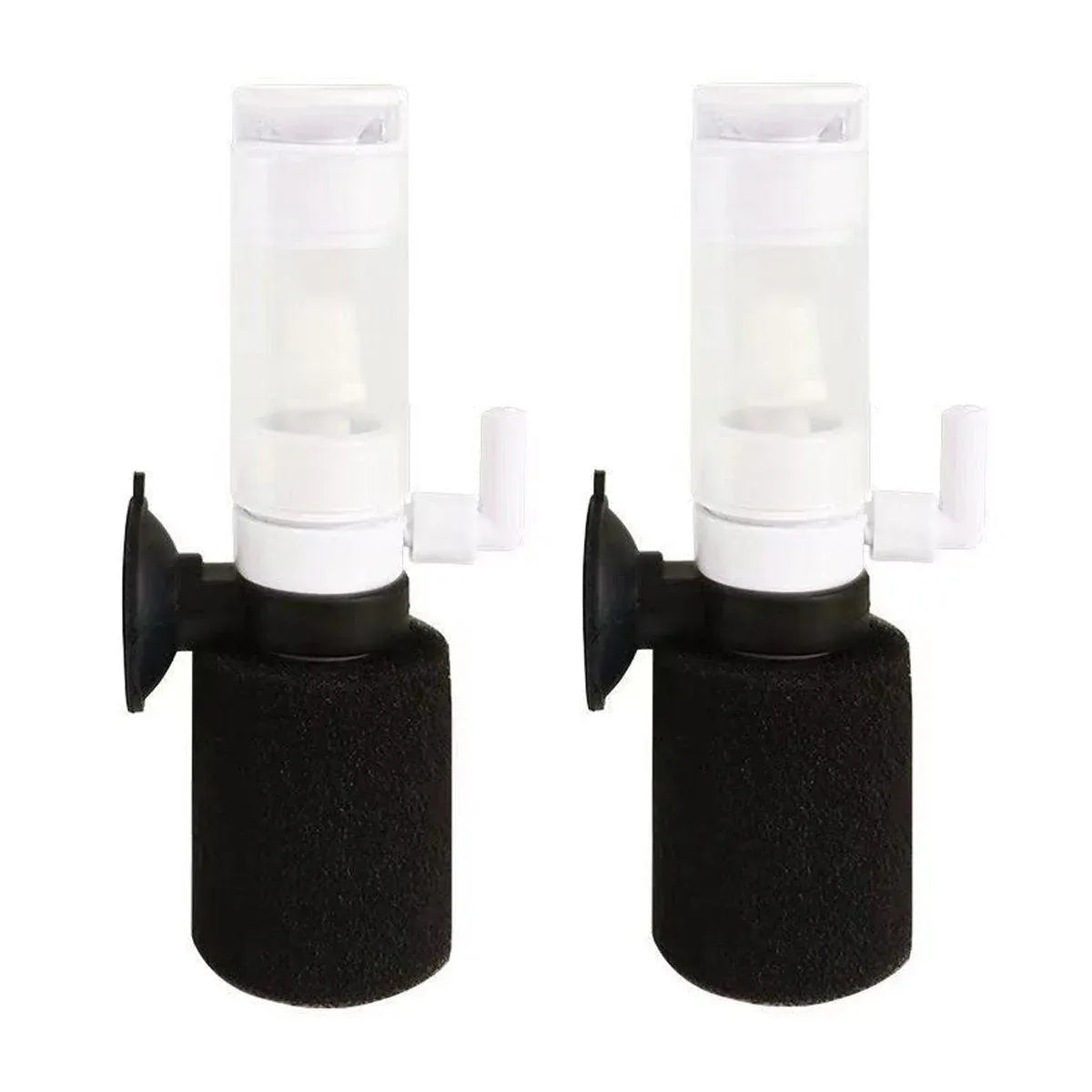 Compact Mini Aquarium Filter 3 in 1 Water Filter Aerator for Fish Tanks Quiet V528-FILTER-2PCS-458008