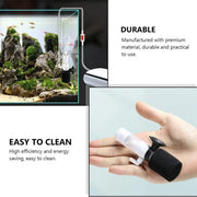 Compact Mini Aquarium Filter 3 in 1 Water Filter Aerator for Fish Tanks Quiet V528-FILTER-2PCS-458008