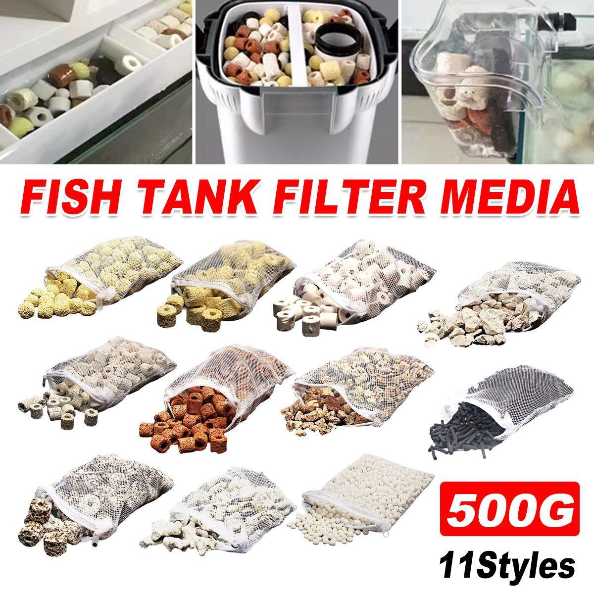 500g Fish Tank Water Filter Media Aquarium Filtration Material Sponge Pad - Activated Carbon V528-FILTER-HXT-500G-318001