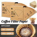100PCS Coffee Filter Paper Drip Cone Funnel Handmade Filters for Coffee Machine - V02-100PCS V528-FILTER-PAPER-V02-100PCS-204814