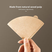 100PCS Coffee Filter Paper Drip Cone Funnel Handmade Filters for Coffee Machine - V02-100PCS V528-FILTER-PAPER-V02-100PCS-204814