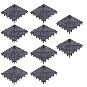 Fish Tank Aquarium Under Gravel Filter System Safe Filtration Plate Board Kit - Black-10PCS V528-FILTER-PLATE-HSJK-10PCS-794433