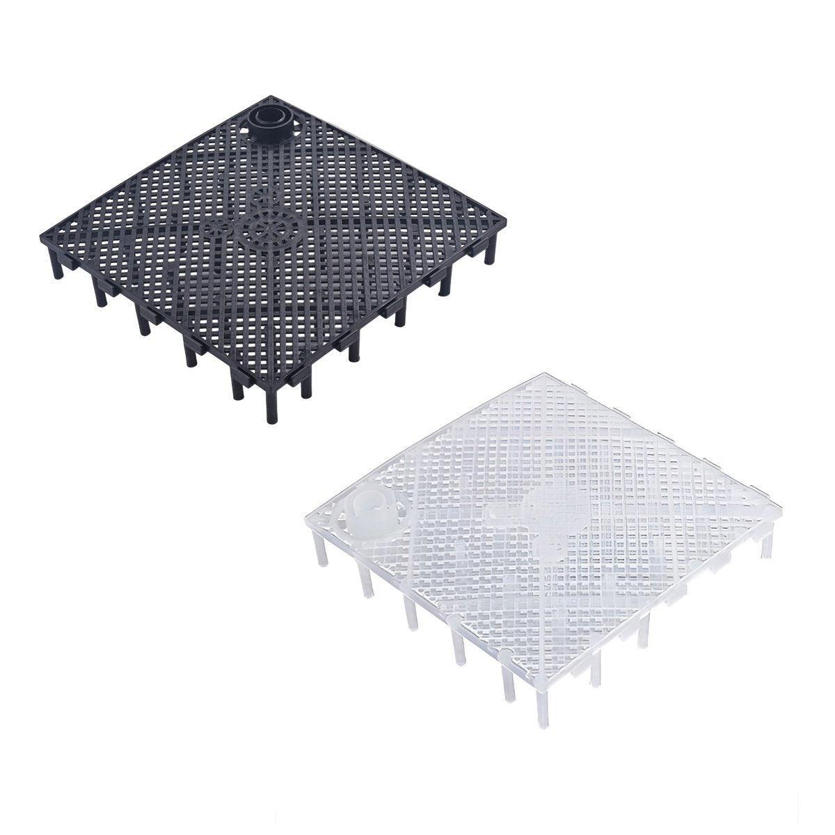 Fish Tank Aquarium Under Gravel Filter System Safe Filtration Plate Board Kit - Clear-10PCS V528-FILTER-PLATE-TMJK-10PCS-127193
