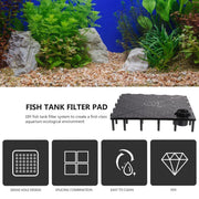 Fish Tank Aquarium Under Gravel Filter System Safe Filtration Plate Board Kit - Clear-10PCS V528-FILTER-PLATE-TMJK-10PCS-127193