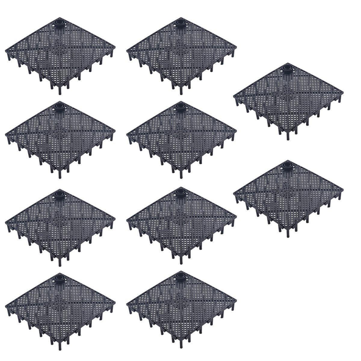 Fish Tank Aquarium Under Gravel Filter System Safe Filtration Plate Board Kit - Clear-10PCS V528-FILTER-PLATE-TMJK-10PCS-127193