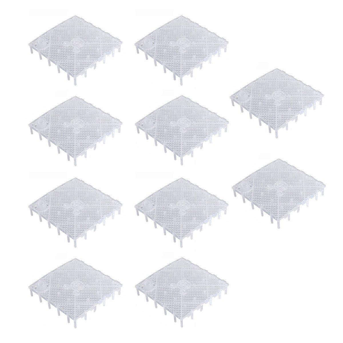 Fish Tank Aquarium Under Gravel Filter System Safe Filtration Plate Board Kit - Clear-10PCS V528-FILTER-PLATE-TMJK-10PCS-127193
