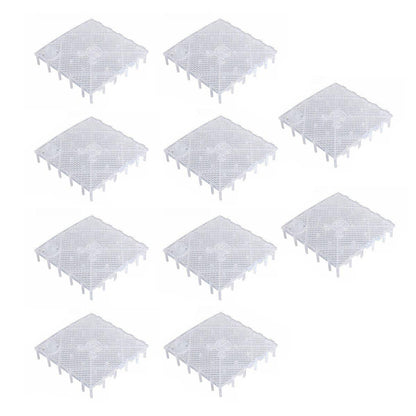 Fish Tank Aquarium Under Gravel Filter System Safe Filtration Plate Board Kit - Clear-10PCS V528-FILTER-PLATE-TMJK-10PCS-127193