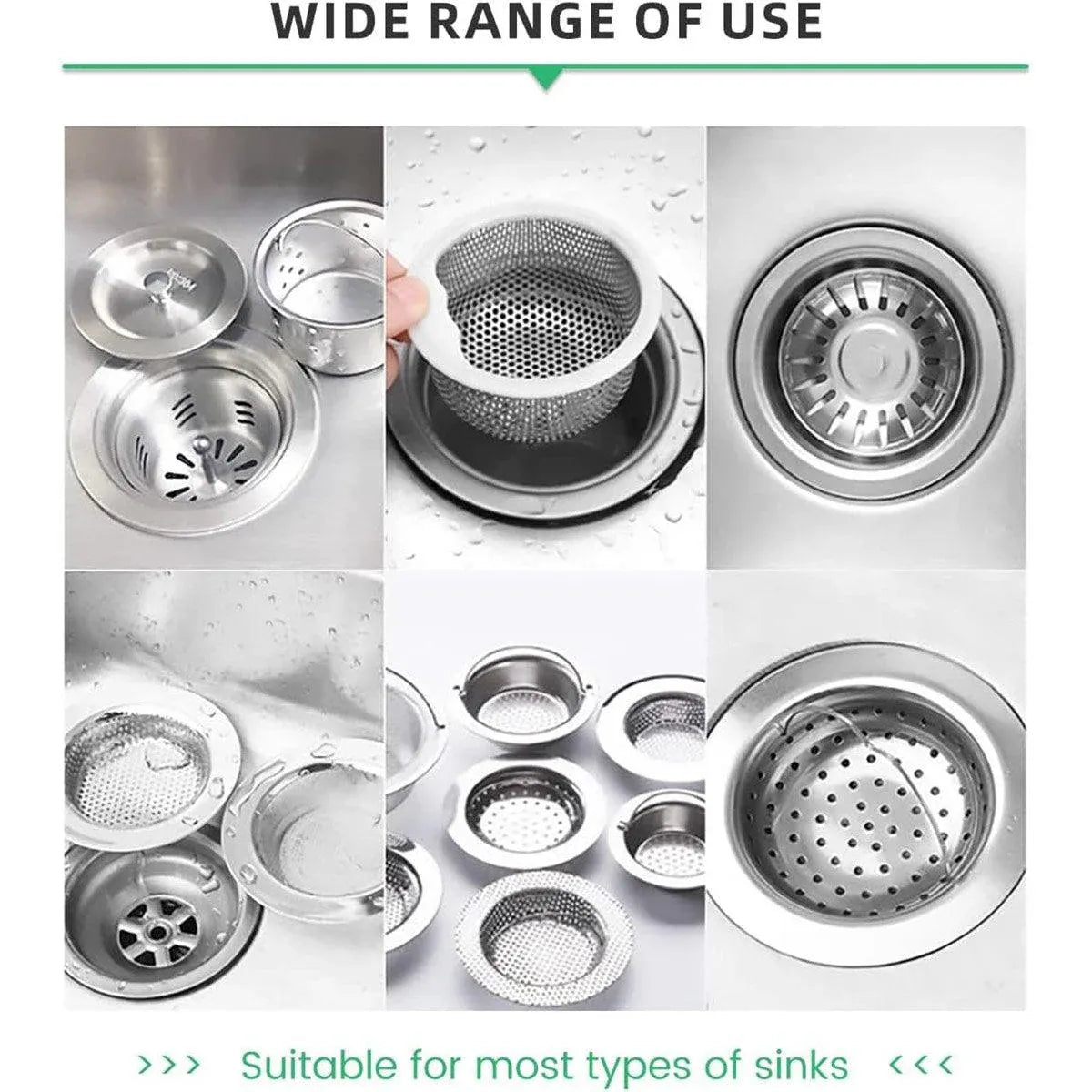 300pcs Disposable Kitchen Sink Strainer Anti Clogging Sewer Mesh Pocket Filter V528-FILTER-SCREEN-300PCS-764584