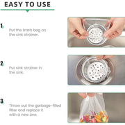 300pcs Disposable Kitchen Sink Strainer Anti Clogging Sewer Mesh Pocket Filter V528-FILTER-SCREEN-300PCS-764584