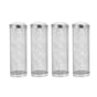 4x Stainless Steel Shrimp Filter Guard Aquarium Intake Protector Fish Safe Mesh - White-4PCS (12mm) V528-FILTER-SLEEVE-W-S-4PCS-808541