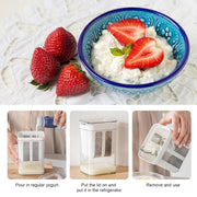 Yoghurt Strainer Filter 1100ml Plastic Container for Draining Yogurt Cheese V528-FILTER-WHITE-247209