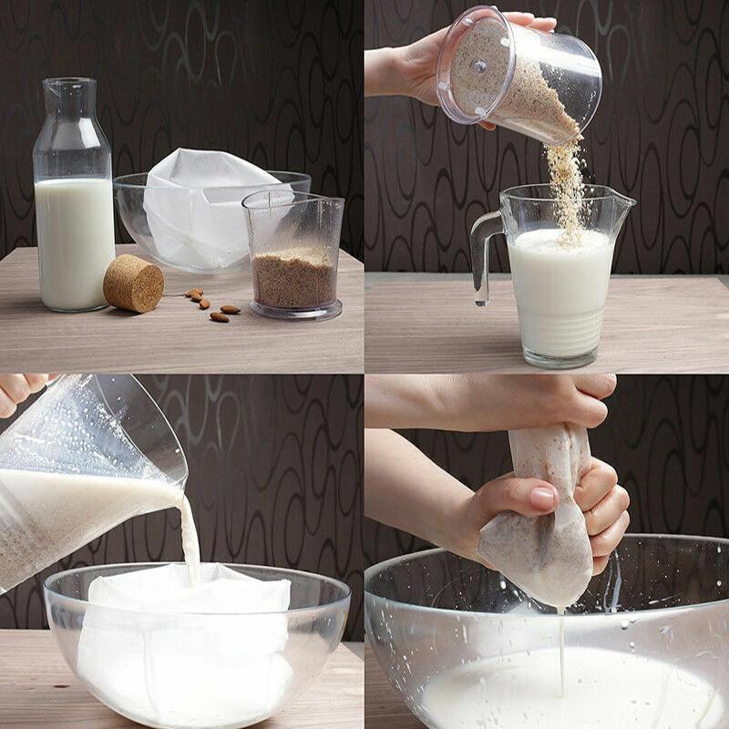 Micron Reusable Nylon Fine Mesh Food Strainer Filter Bag for Nut Milk Coffee - 36 X 24 CM V528-FILTERBAG-36X24CM-987100