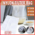 Micron Reusable Nylon Fine Mesh Food Strainer Filter Bag For Nut Milk Coffee - 45*60CM V528-FILTERBAG-45-60CM-5PCS-53587