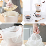 Micron Reusable Nylon Fine Mesh Food Strainer Filter Bag for Nut Milk Coffee - 45 X 30 CM V528-FILTERBAG-45X30CM-372679