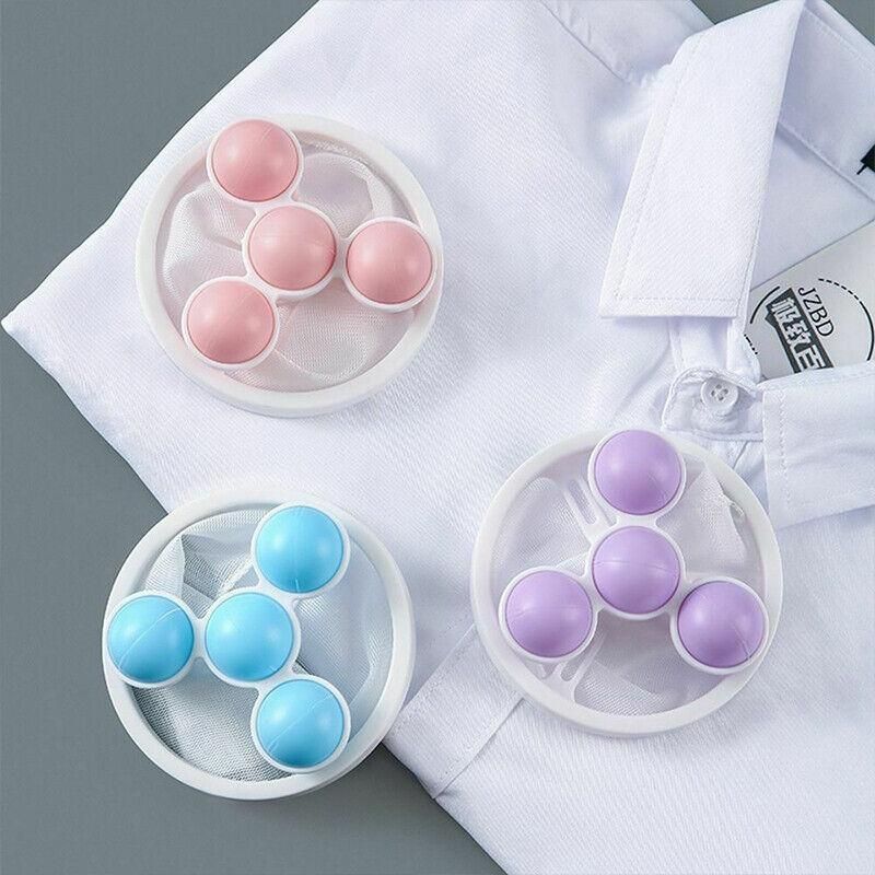 2 Pcs Reusable Hair Lint Catcher Removal Net Bag Wash Machine Float Filter - Blue V528-FILTERCOLLECTOR-BLUE-2-233929