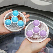 2 Pcs Reusable Hair Lint Catcher Removal Net Bag Wash Machine Float Filter - Blue V528-FILTERCOLLECTOR-BLUE-2-233929