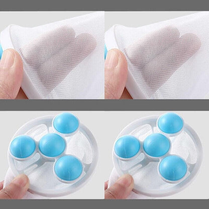 2 Pcs Reusable Hair Lint Catcher Removal Net Bag Wash Machine Float Filter - Purple V528-FILTERCOLLECTOR-PURPLE-2-804071