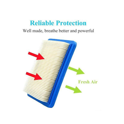 2Pcs Air Filter 399959 Replaces Lawn Mower For Briggs & Stratton 491588 491588S V528-FILTERELEMENT-2PCS-86121