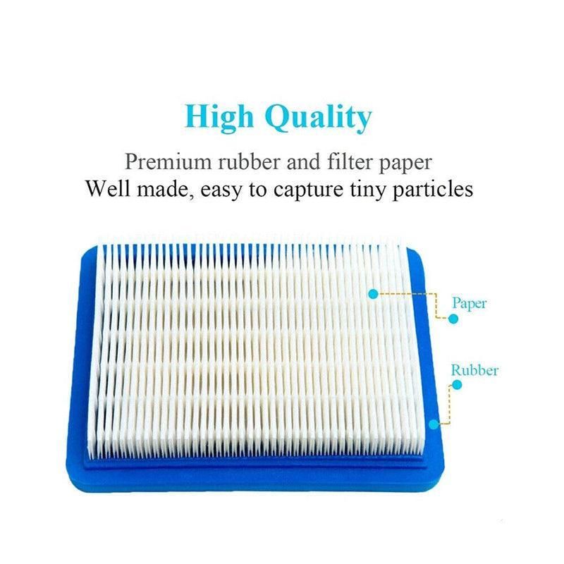 2Pcs Air Filter 399959 Replaces Lawn Mower For Briggs & Stratton 491588 491588S V528-FILTERELEMENT-2PCS-86121