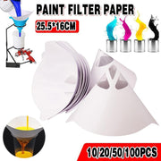 Up to 100PCS Micron Paint Paper Strainers Sieve Filter Nylon Mesh Net Funnel - 10PCS V528-FILTERPAPER-10PCS-43237