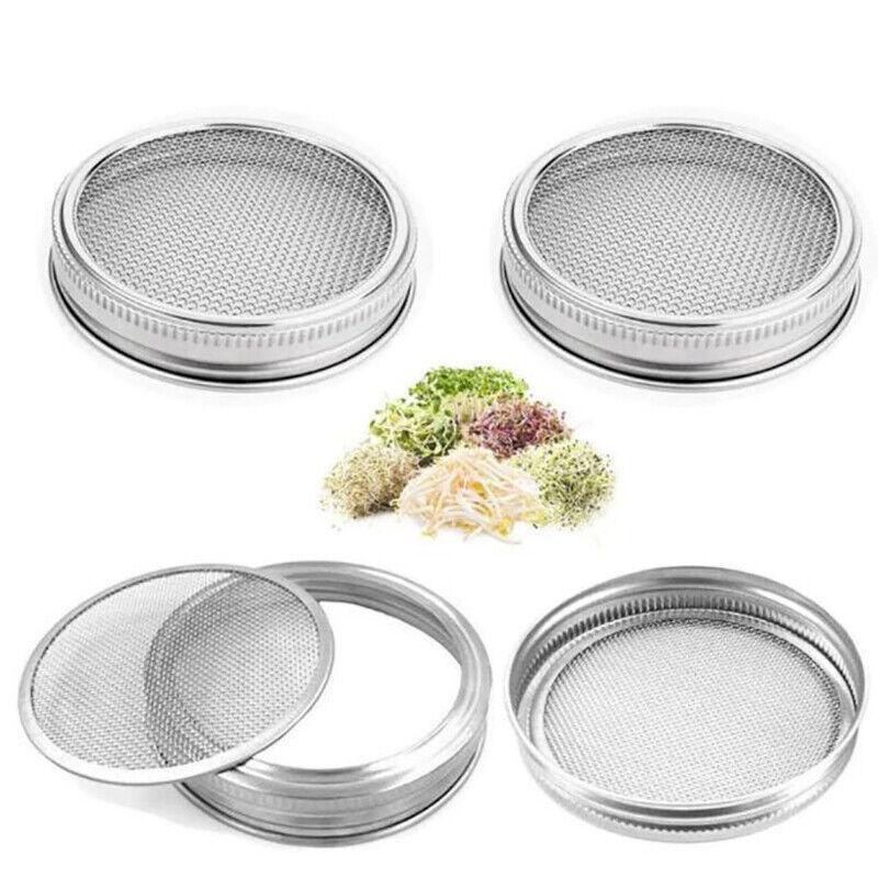 Metal Mesh Screen Sprouting Strainer Lid Filter Cover For Wide Mouth Mason Jar - 1SET V528-FILTERS-1PCS-6451412