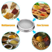 Metal Mesh Screen Sprouting Strainer Lid Filter Cover For Wide Mouth Mason Jar - 1SET V528-FILTERS-1PCS-6451412