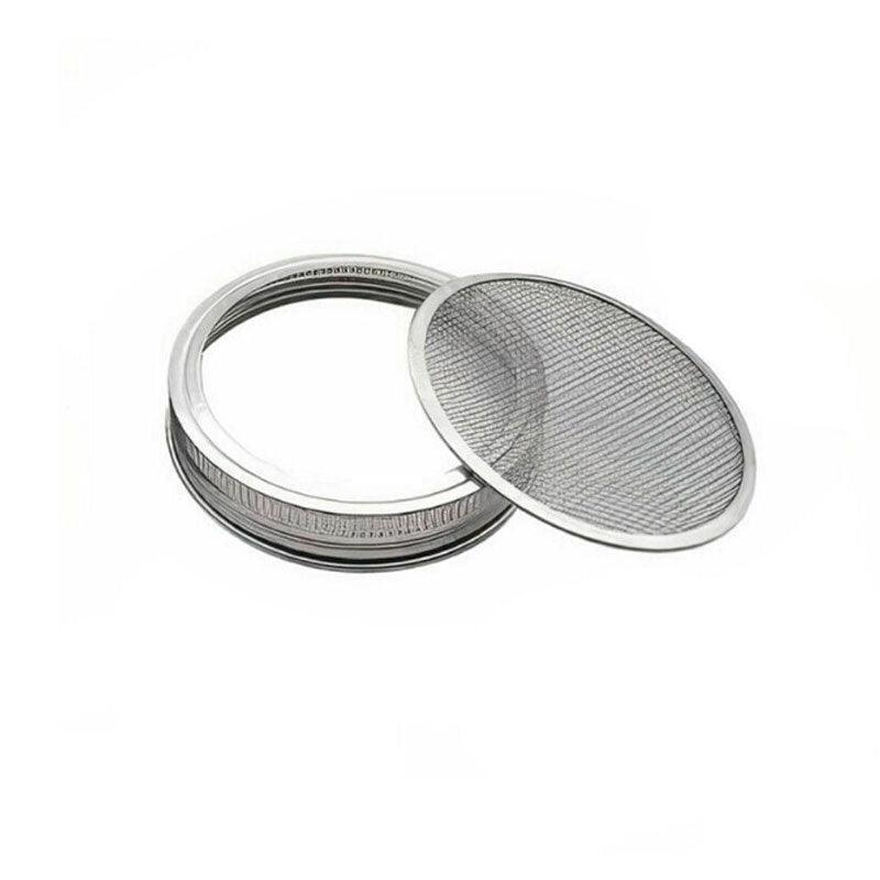 Metal Mesh Screen Sprouting Strainer Lid Filter Cover For Wide Mouth Mason Jar - 1SET V528-FILTERS-1PCS-6451412