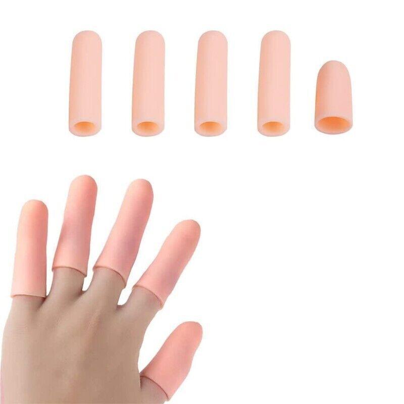5Pcs Silicone Finger Protector Finger Caps Tube Anti-Slip Finger Cover Au Stock V528-FINGERPROTECTORS-5PCS-544241