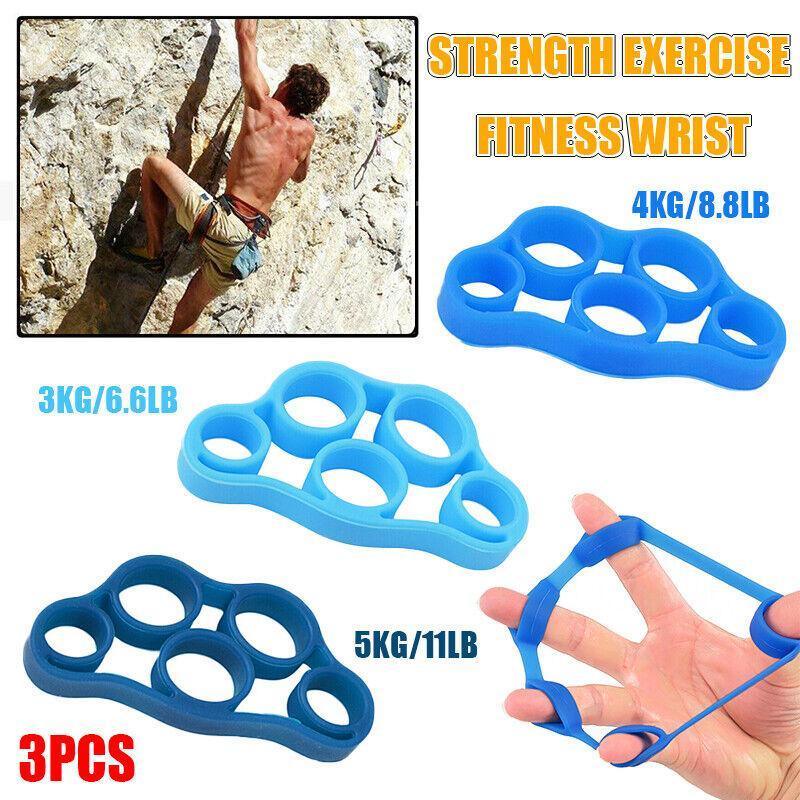 3 Pack Silicone Finger Stretcher Resistance Bands For Hand Grip Exercise And Fitness V528-FINGERSTRETCHER-3PCS-852301