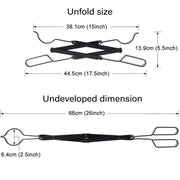 Folding Fireplace Tongs Grip Fire Pit Pliers Outdoor Indoor Fire Tools Durable V528-FIREPLACE-TONGS-FOLDING-219083