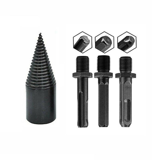 32-42mm High Speed Twist Firewood Drill Bit Wood Splitting Splitter Cone Driver - 32MM V528-FIREWOODDRILL-32MM-465323
