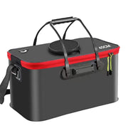 Portable Folding EVA Fishing Bucket Multi Use Live Fish Container with Strap - Orange-40cm V528-FISH-BUCKET-ORANGE-40-656036