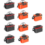 Portable Folding EVA Fishing Bucket Multi Use Live Fish Container with Strap - Orange-50cm V528-FISH-BUCKET-ORANGE-50-220107