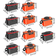 Portable Folding EVA Fishing Bucket Multi Use Live Fish Container with Strap - Orange-50cm V528-FISH-BUCKET-ORANGE-50-220107
