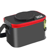 Portable Folding EVA Fishing Bucket Multi Use Live Fish Container with Strap - Orange-50cm V528-FISH-BUCKET-ORANGE-50-220107