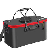 Portable Folding EVA Fishing Bucket Multi Use Live Fish Container with Strap - Orange-50cm V528-FISH-BUCKET-ORANGE-50-220107