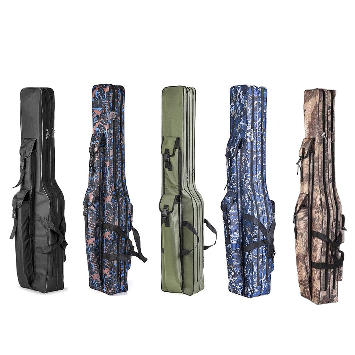 130cm Big Belly Fishing Tackle Bag Rod Storage Carry Case Outdoor Fishing Bag - Deep blue camouflage V528-FISH-GEAR-BAG-BLUECP-797989