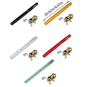 Mini Pen Fishing Rod Pocket Size Portable Telescopic Travel Fishing Pole Tool - Silver V528-FISH-ROD-PEN-SIL-400412