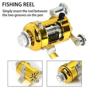 Mini Pen Fishing Rod Pocket Size Portable Telescopic Travel Fishing Pole Tool - Silver V528-FISH-ROD-PEN-SIL-400412