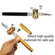 Mini Pen Fishing Rod Pocket Size Portable Telescopic Travel Fishing Pole Tool - Silver V528-FISH-ROD-PEN-SIL-400412