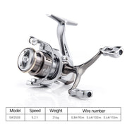Double Handle Fishing Reel High-Speed Spinning Reel for Freshwater Saltwater - SW2500S V528-FISH-SW2500S-941305