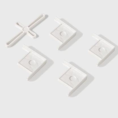 5pcs Plastic Fish Tank Base Bracket Corner Guard Stand Holder for Aquarium Tanks - Black-L V528-FISH-TANK-BASE-BLACK-L-634049