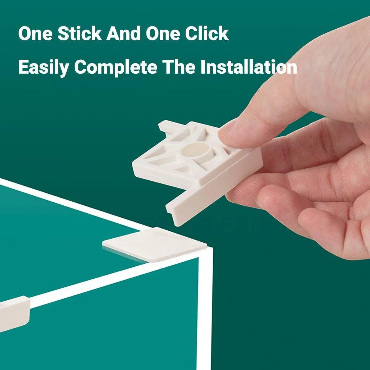 5pcs Plastic Fish Tank Base Bracket Corner Guard Stand Holder for Aquarium Tanks - White-S V528-FISH-TANK-BASE-WHITE-S-670834
