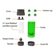 Fluidiz Bed Aquarium Fish Tank Internal Filter Oxygenation Pump for Clear Water - LH300 V528-FISH-TANK-FILTER-LH300-831531
