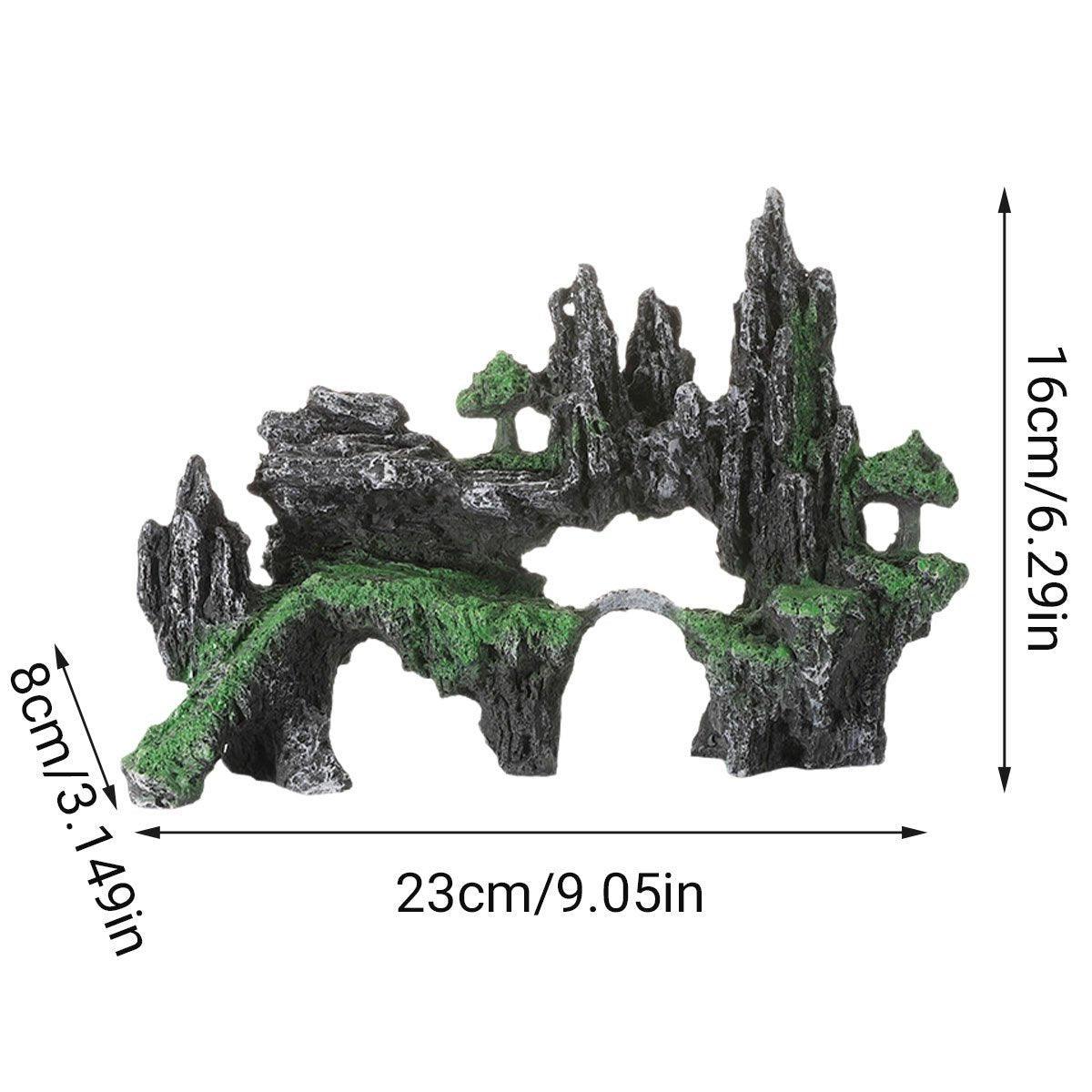 Aquarium Decoration Rock Cave Stone Ornament Fish Tank Mountain View Decor V528-FISH-TANK-ROCKERY-GS1615-467658