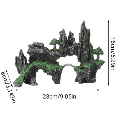 Aquarium Decoration Rock Cave Stone Ornament Fish Tank Mountain View Decor V528-FISH-TANK-ROCKERY-GS1615-467658