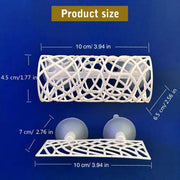 Aquarium Fish Resting Tunnel Hiding House for Betta Shrimp Small Fish Tank Decor - Black V528-FISH-TUNNEL-BLACK-836448