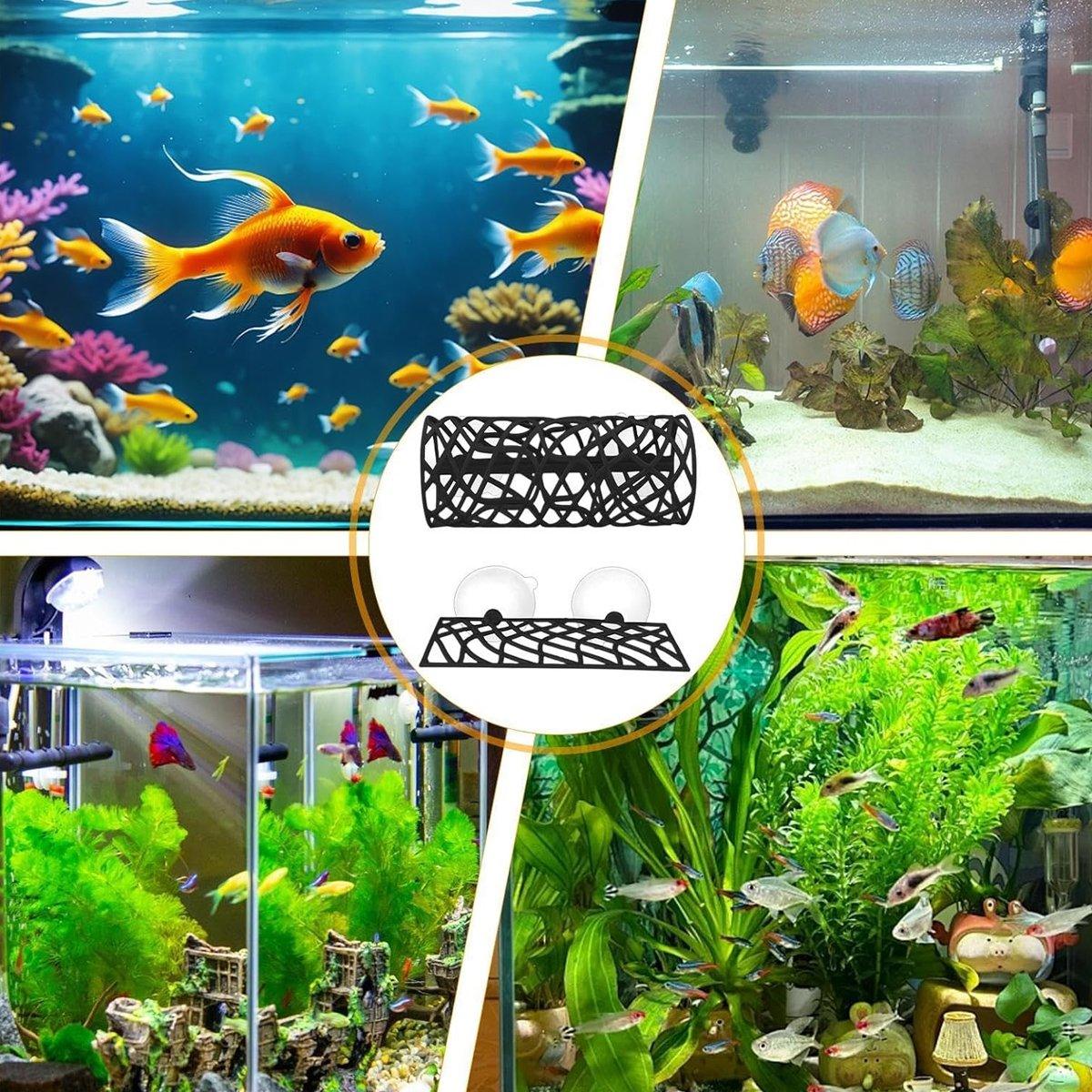 Aquarium Fish Resting Tunnel Hiding House for Betta Shrimp Small Fish Tank Decor - Black V528-FISH-TUNNEL-BLACK-836448