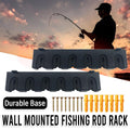 Wall Mounted Fishing Rod Holder Display Rack Sturdy Fishing Rod Storage Stand V528-FISHING-8-573934